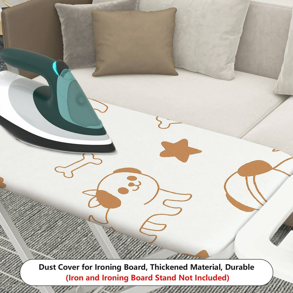 1-Piece Cute Dog Paws Bones  Ironing Board Cover, Universal Size, Without Board