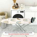 1-Piece rainbow colorful stars clouds  Ironing Board Cover, Universal Size, Without Board