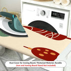 1-Piece Christmas Trees Ornaments Holiday  Ironing Board Cover, Universal Size, Without Board