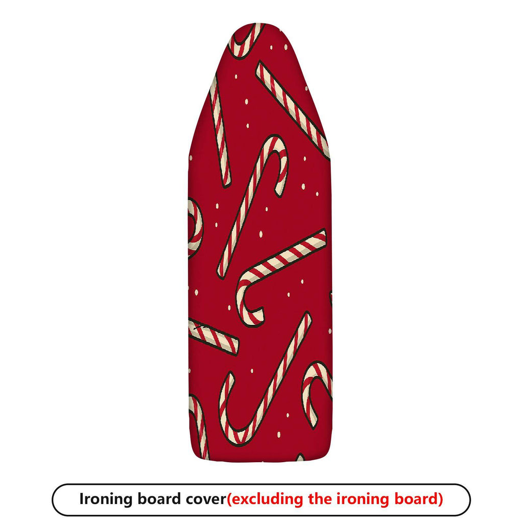 1-Piece Christmas Candy Cane Pattern Red Theme  Ironing Board Cover, Universal Size, Without Board
