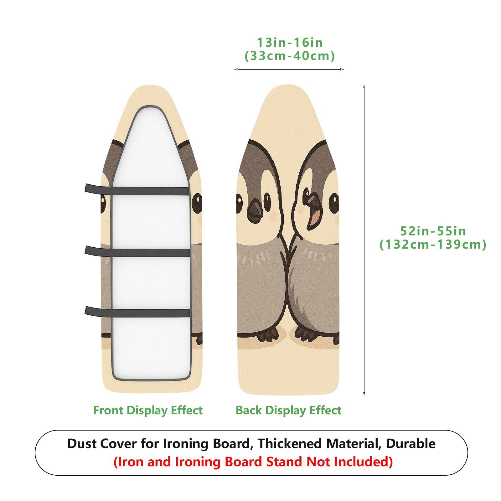 1-Piece Animal Penguin  Ironing Board Cover, Universal Size, Without Board