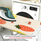 1-Piece Fruits Strawberry Lemon Cherry  Ironing Board Cover, Universal Size, Without Board