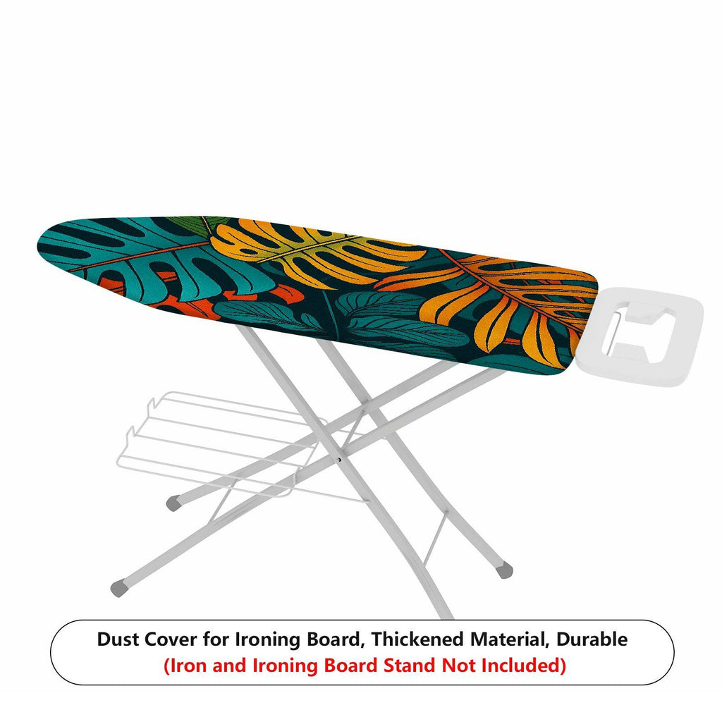 1-Piece Tropical Leaf Pattern Vibrant Color Decorative  Ironing Board Cover, Universal Size, Without Board