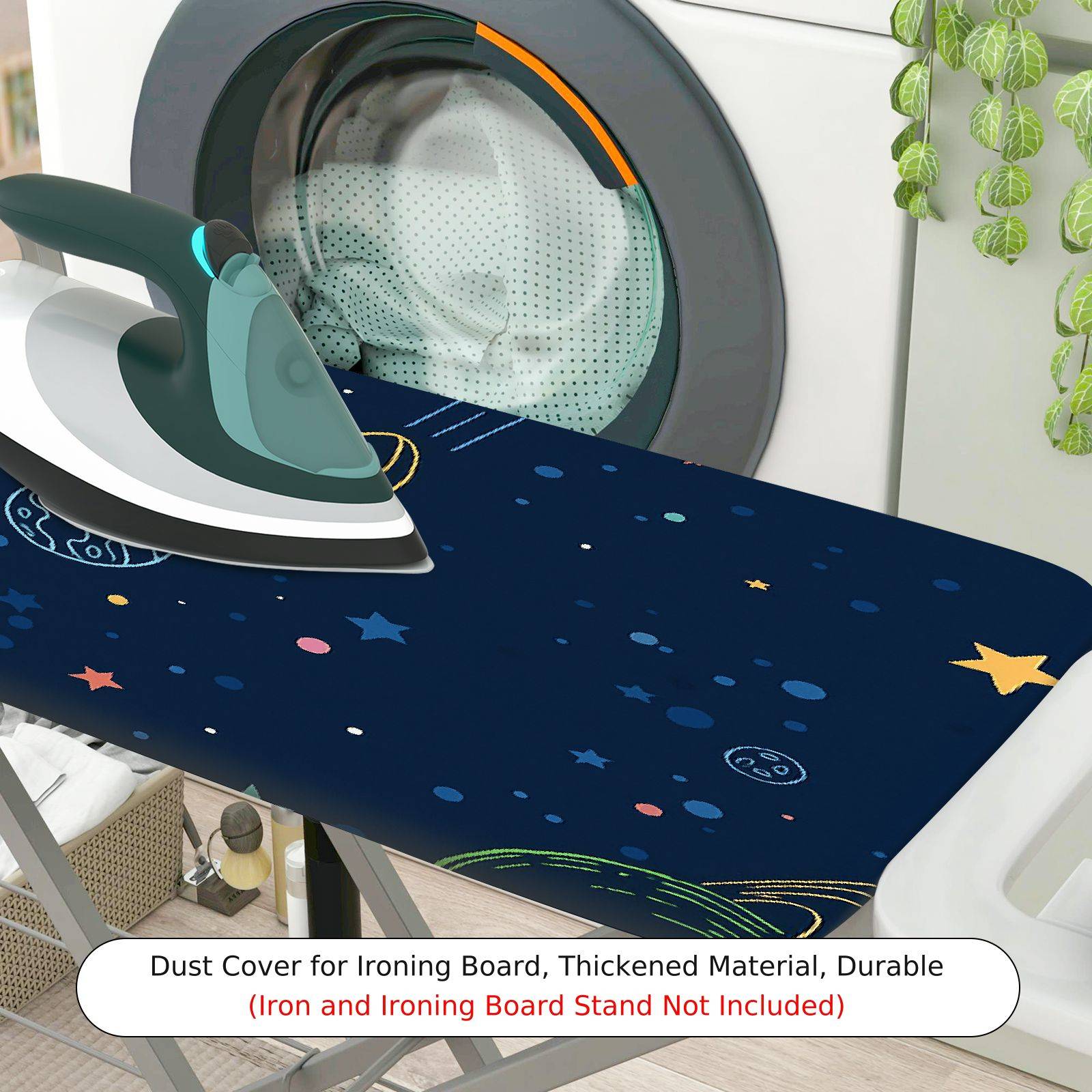 1-Piece Space Galaxy Stars  Ironing Board Cover, Universal Size, Without Board