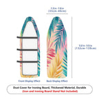 1-Piece Tropical Leaves Colorful Gradient  Ironing Board Cover, Universal Size, Without Board