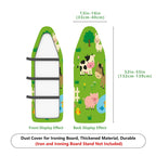 1-Piece Animal Farm Green  Ironing Board Cover, Universal Size, Without Board