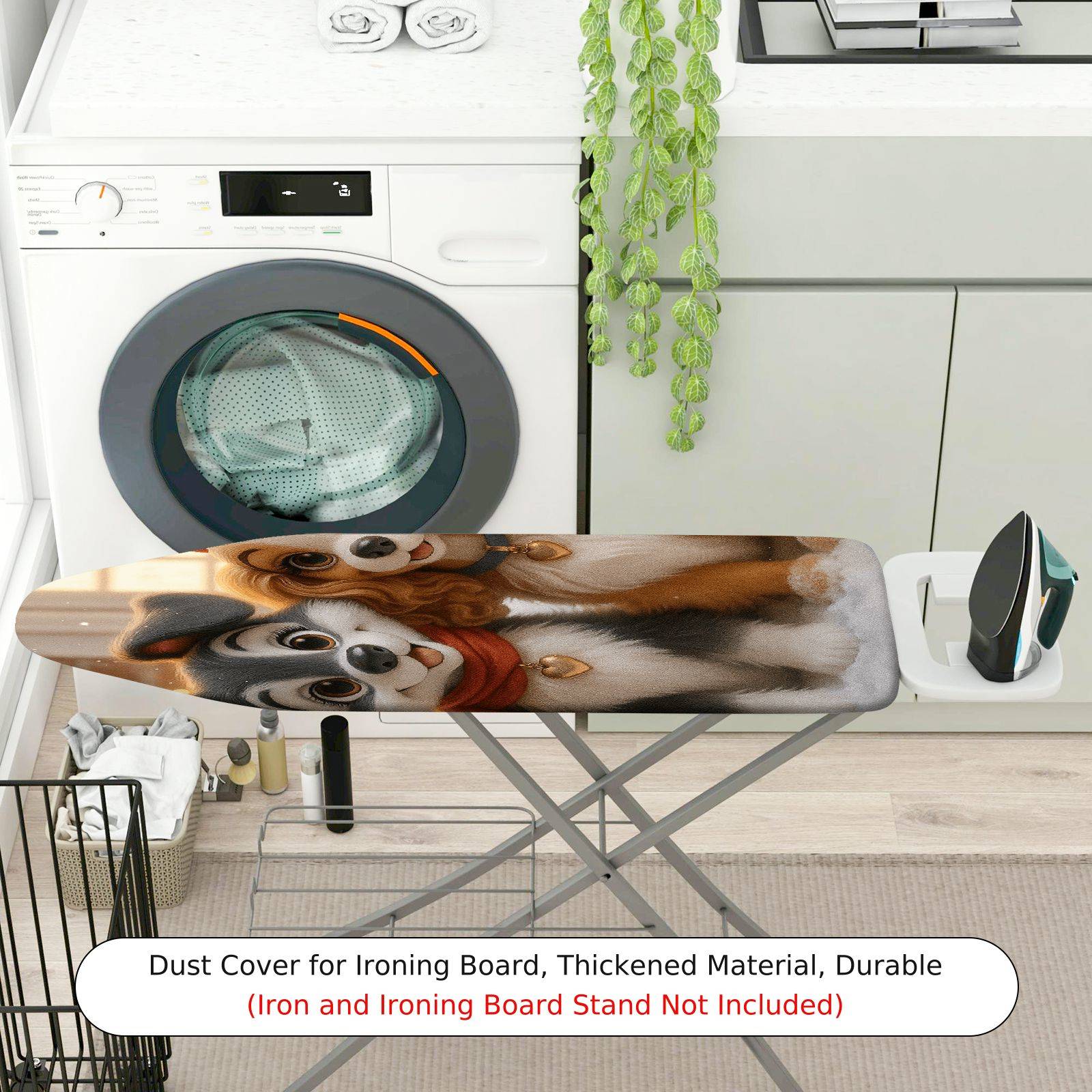 1-Piece Dogs Animals Pets  Ironing Board Cover, Universal Size, Without Board