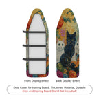 1-Piece Cat Floral Pattern Colorful  Ironing Board Cover, Universal Size, Without Board