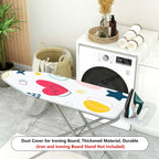 1-Piece Heart Star Pattern Abstract Colorful  Ironing Board Cover, Universal Size, Without Board