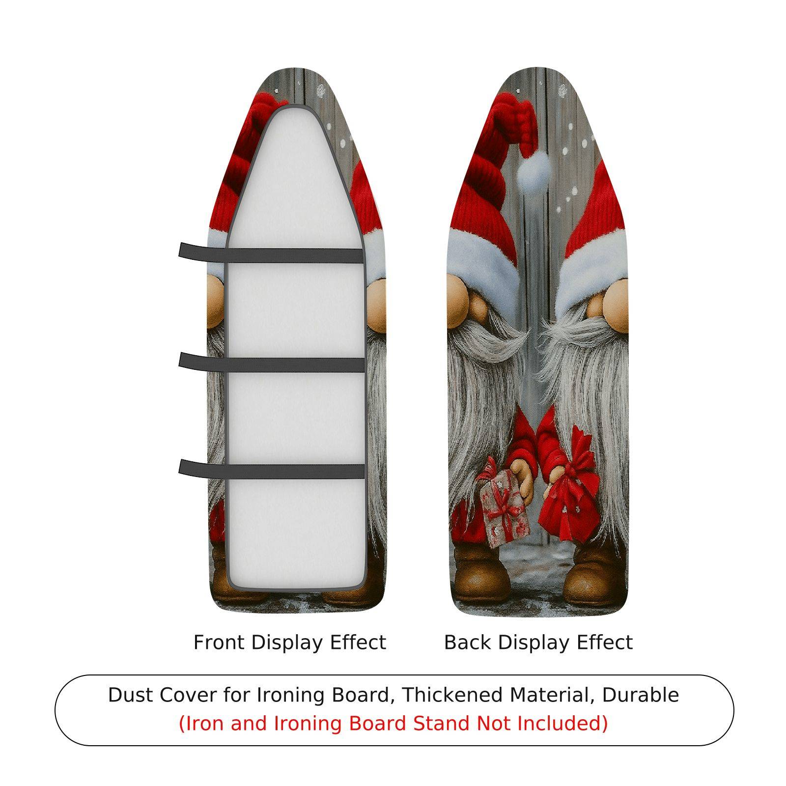1-Piece Santa Claus Gnome Gift  Ironing Board Cover, Universal Size, Without Board