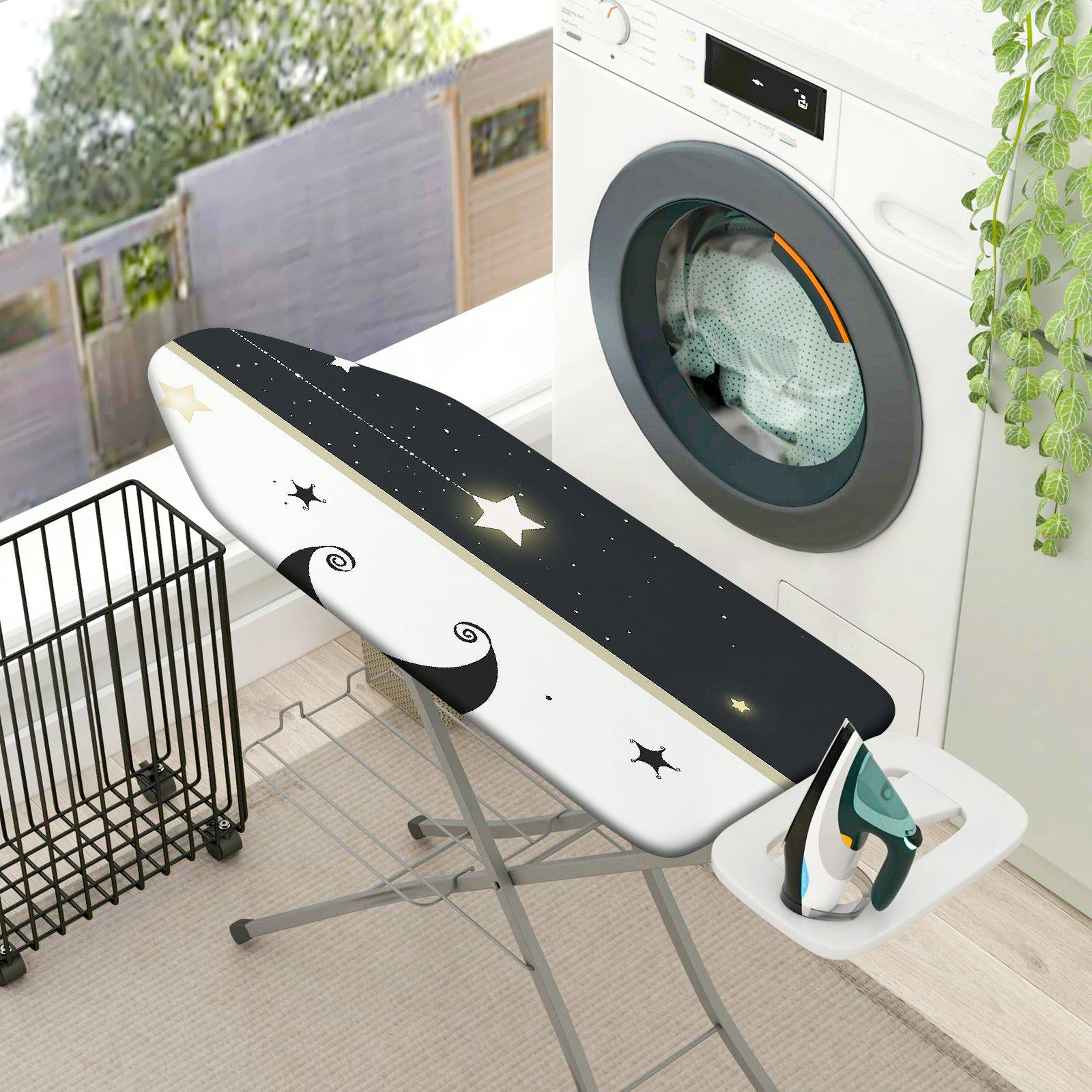 1-Piece Stars Moon Night  Ironing Board Cover, Universal Size, Without Board