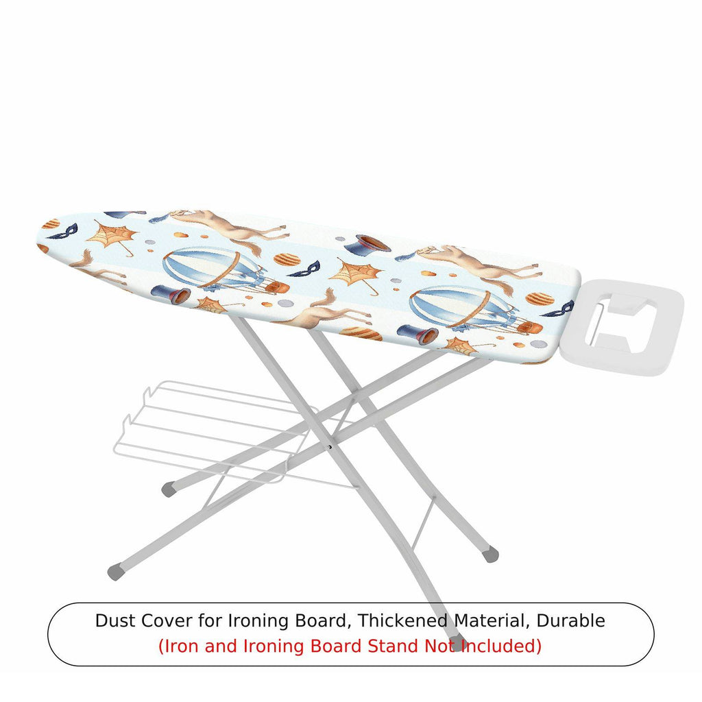 1-Piece Animals Hot Air Balloon Stars  Ironing Board Cover, Universal Size, Without Board