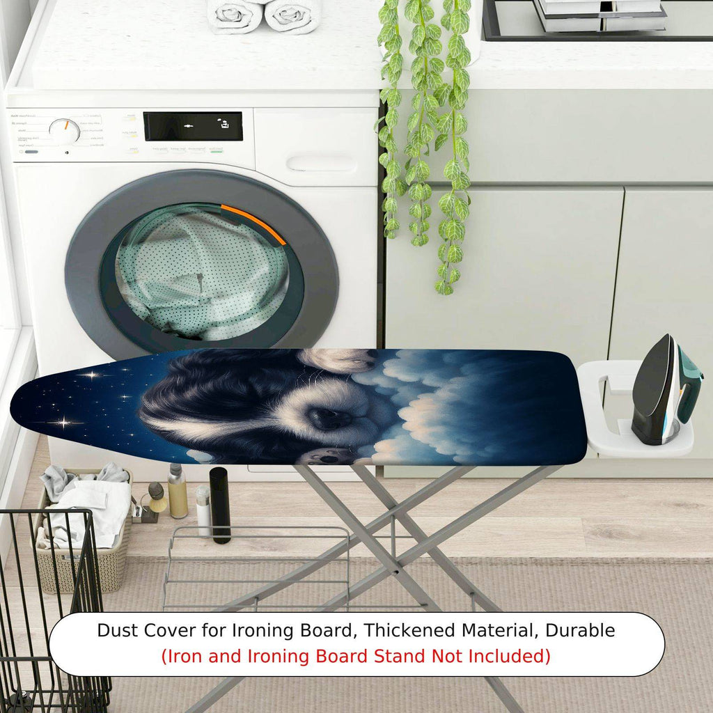 1-Piece Starry Night Puppy Sleeping Cloud  Ironing Board Cover, Universal Size, Without Board