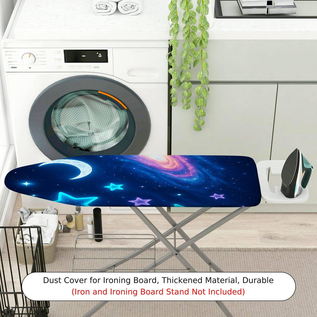 1-Piece Galaxy Stars Moon  Ironing Board Cover, Universal Size, Without Board