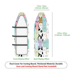 1-Piece Cute Cat Pattern Multicolor Fun  Ironing Board Cover, Universal Size, Without Board