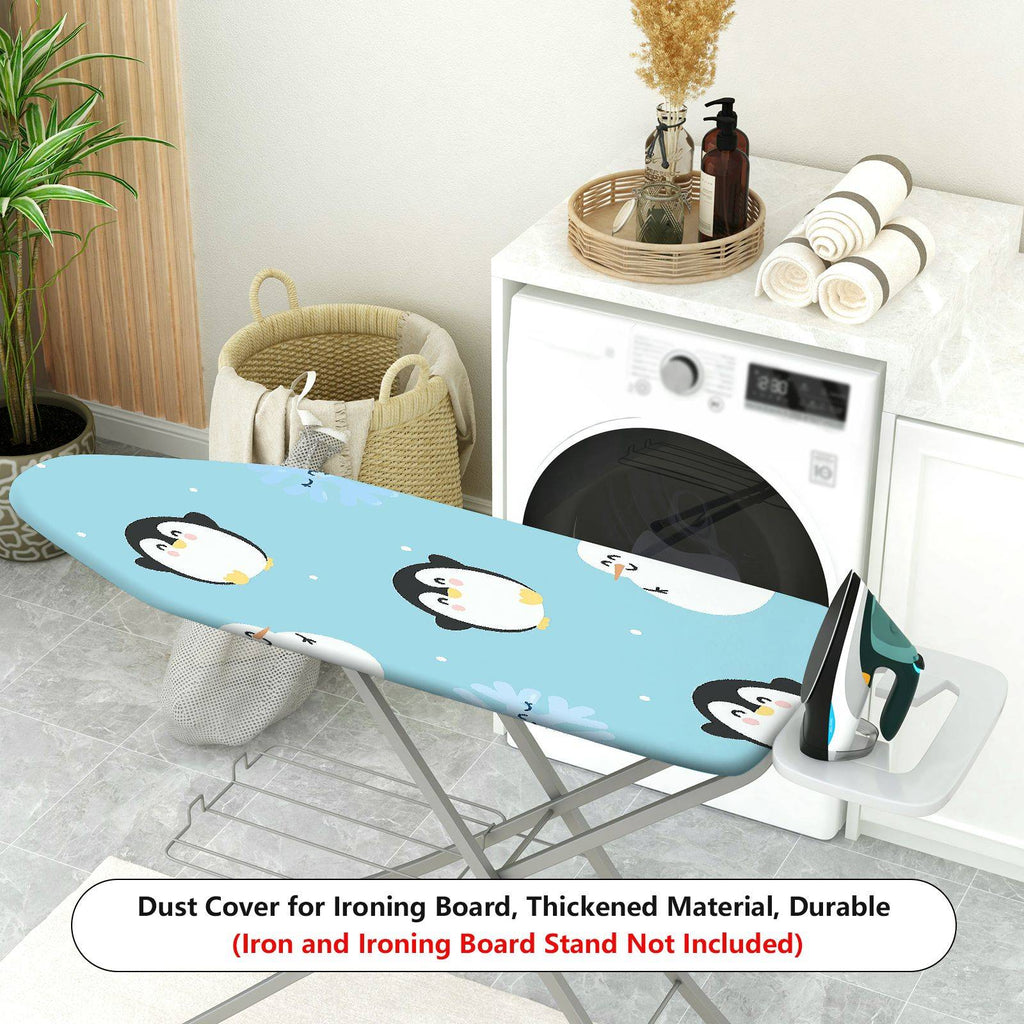 1-Piece Penguin Snowflake Winter  Ironing Board Cover, Universal Size, Without Board