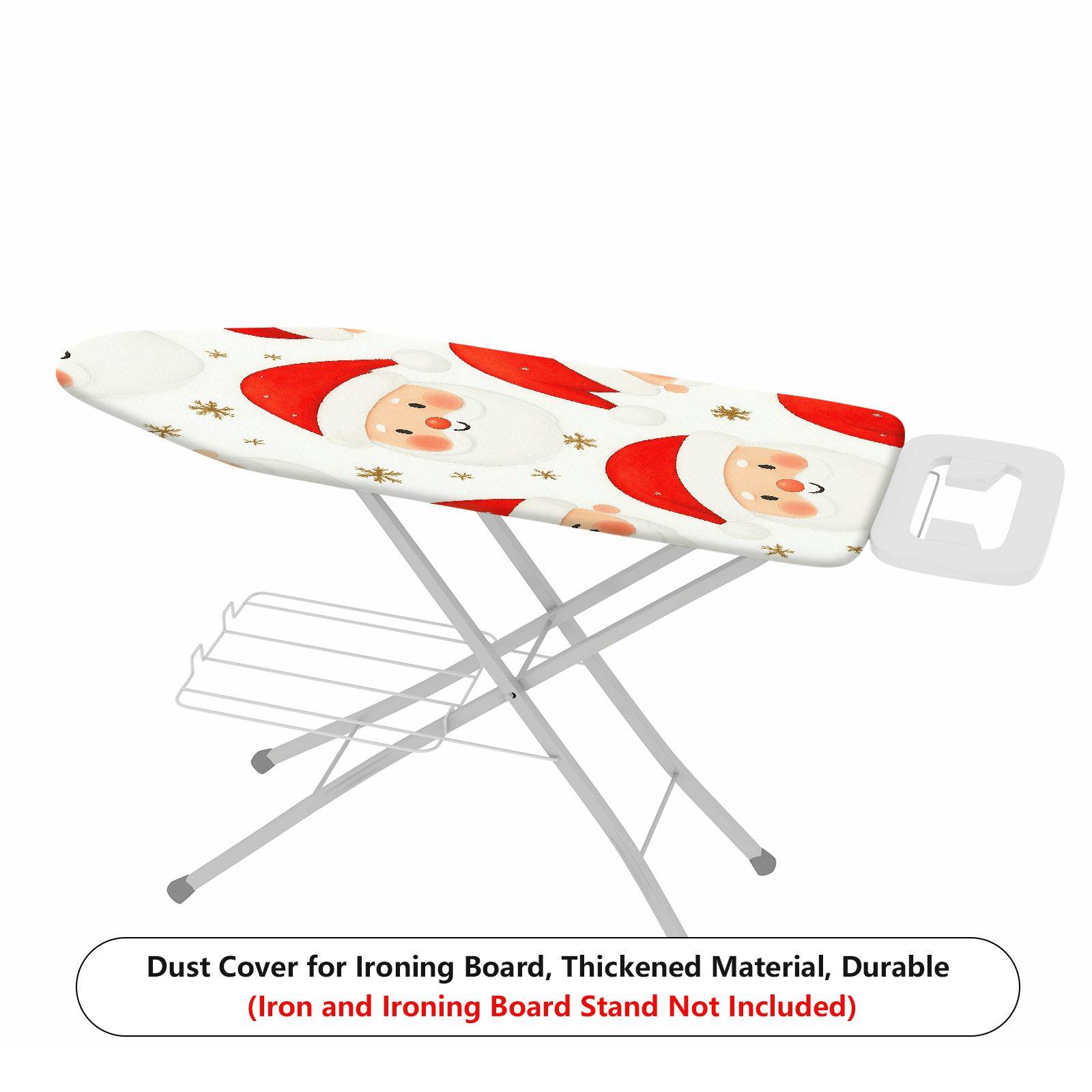 1-Piece Santa Claus Snowflake Holiday  Ironing Board Cover, Universal Size, Without Board