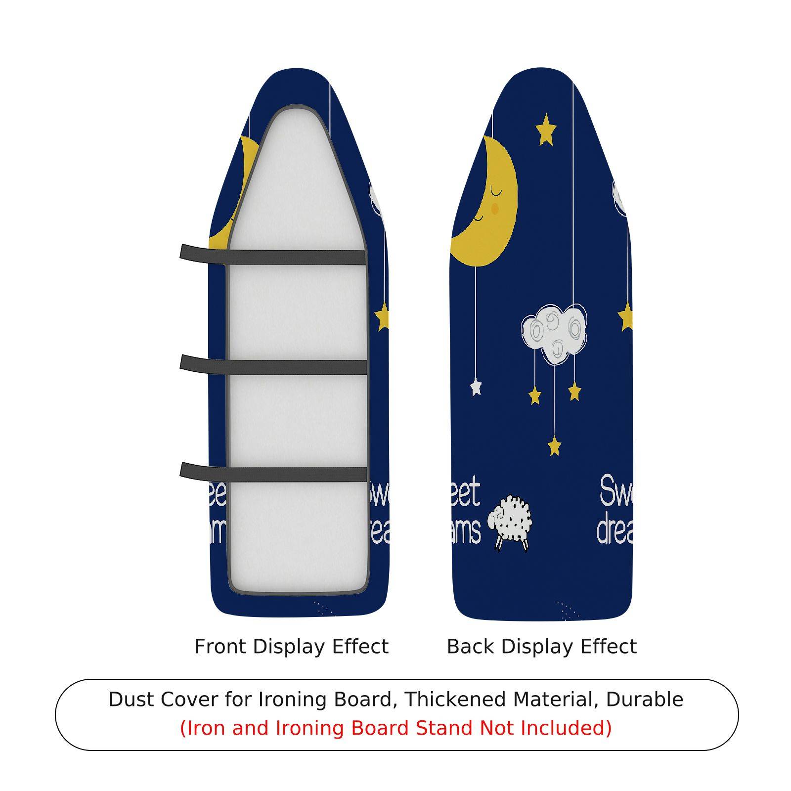 1-Piece Moon Cloud Star  Ironing Board Cover, Universal Size, Without Board