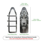 1-Piece Animal Wildlife Tiger  Ironing Board Cover, Universal Size, Without Board