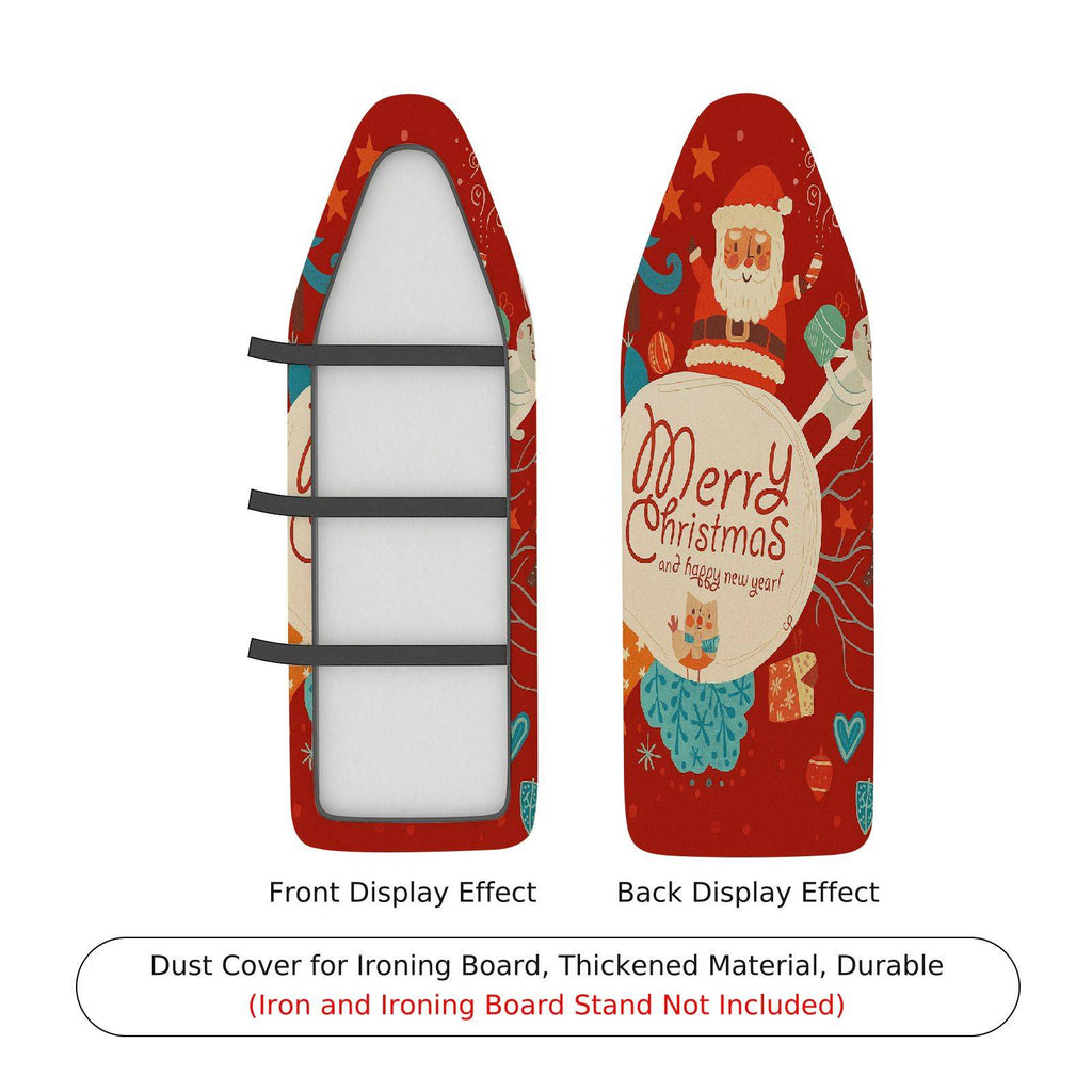 1-Piece Santa Claus Snowflakes Gifts  Ironing Board Cover, Universal Size, Without Board