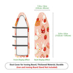 1-Piece Rabbit Strawberry Cake  Ironing Board Cover, Universal Size, Without Board