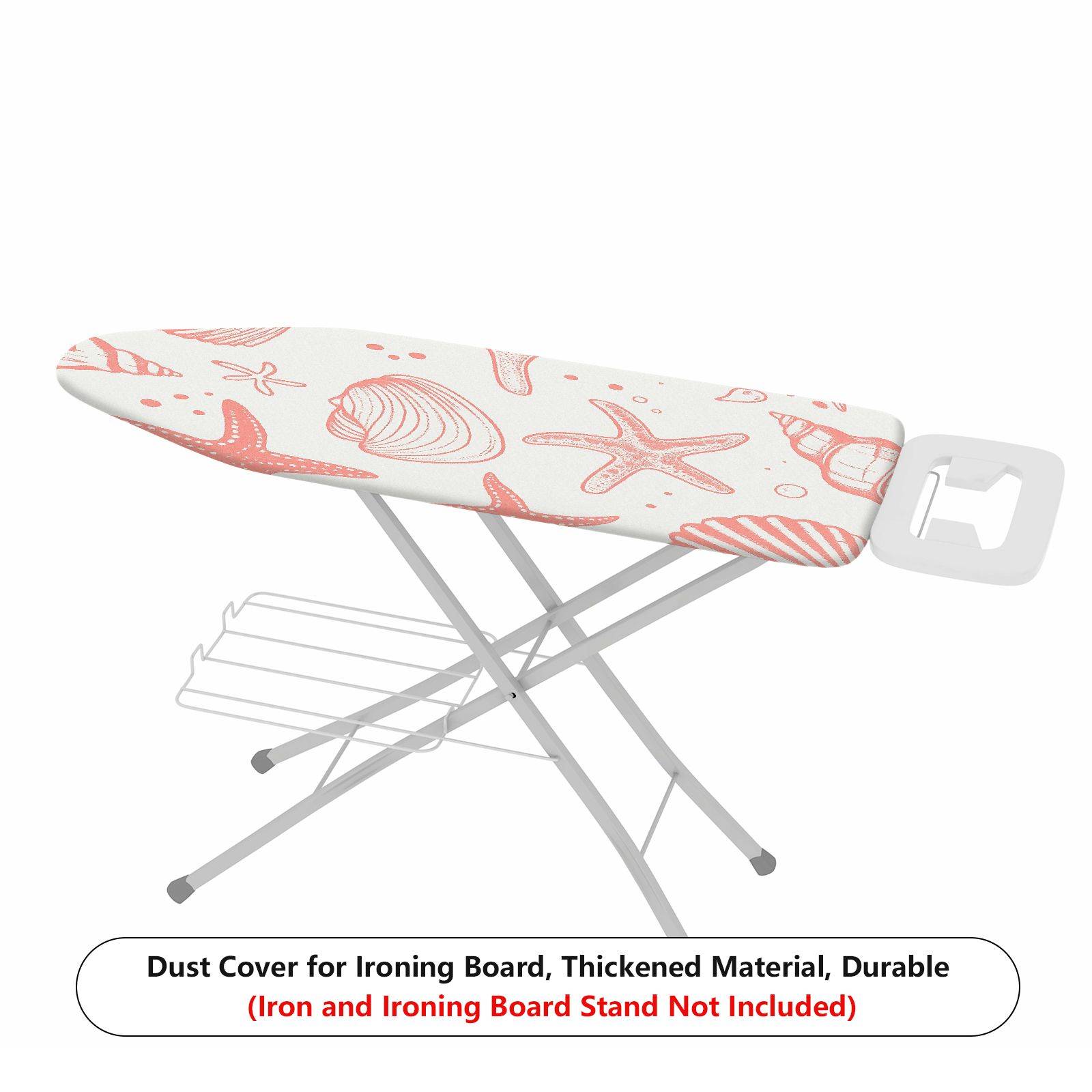1-Piece Beach Starfish Shell  Ironing Board Cover, Universal Size, Without Board