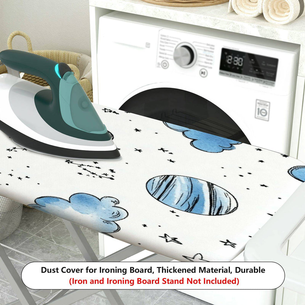 1-Piece Cloud Star Planet  Ironing Board Cover, Universal Size, Without Board