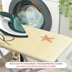 1-Piece Beach Relax Starfish  Ironing Board Cover, Universal Size, Without Board