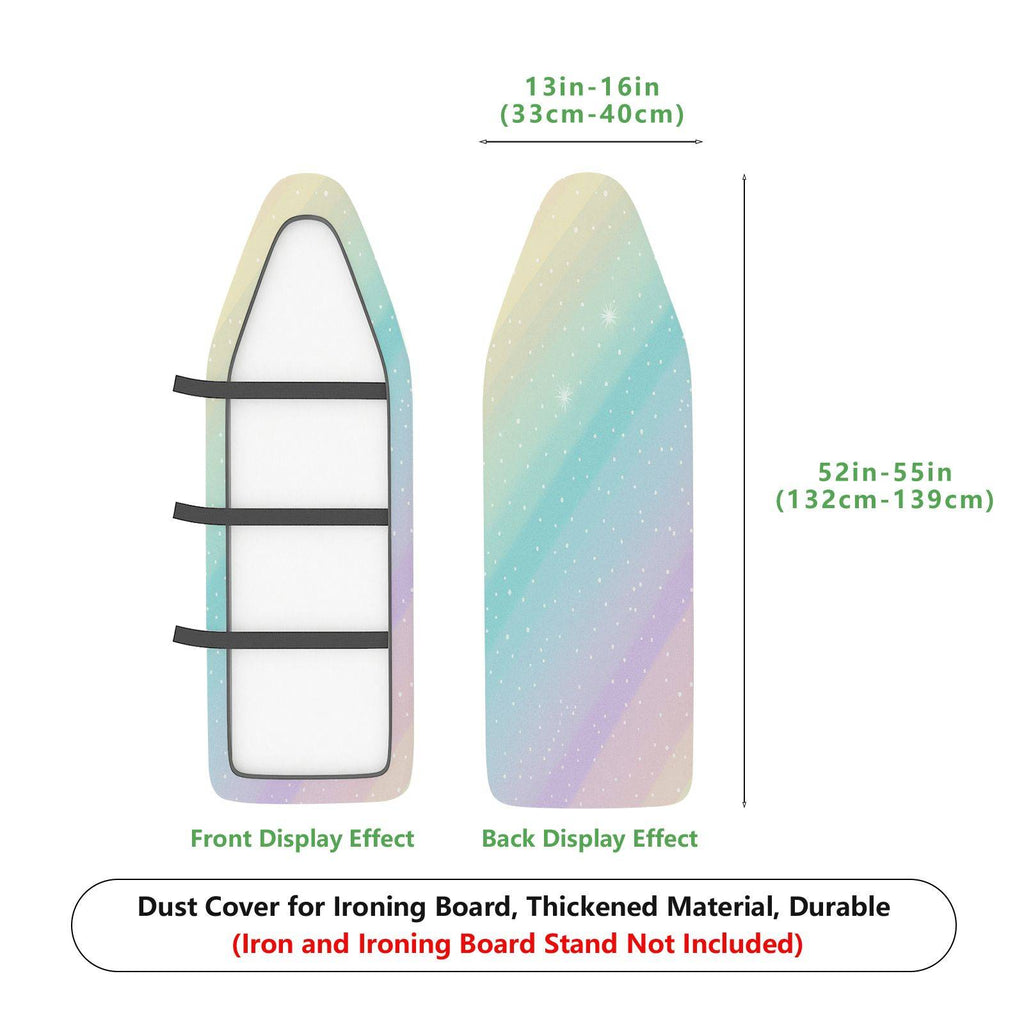 1-Piece Aurora Starry Pastel  Ironing Board Cover, Universal Size, Without Board