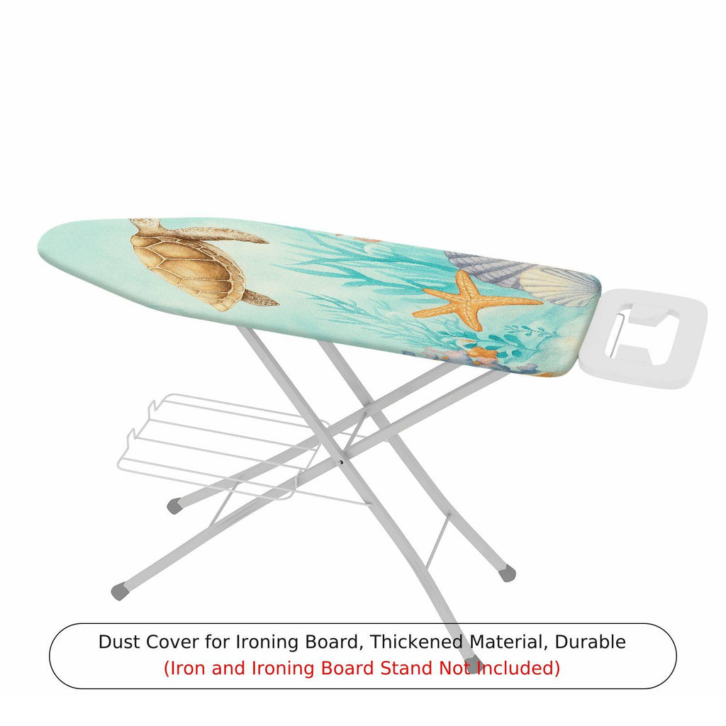1-Piece Ocean Sea Turtle Starfish  Ironing Board Cover, Universal Size, Without Board