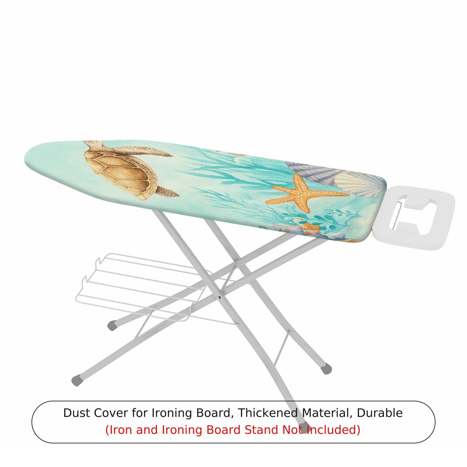 1-Piece Ocean Sea Turtle Starfish  Ironing Board Cover, Universal Size, Without Board