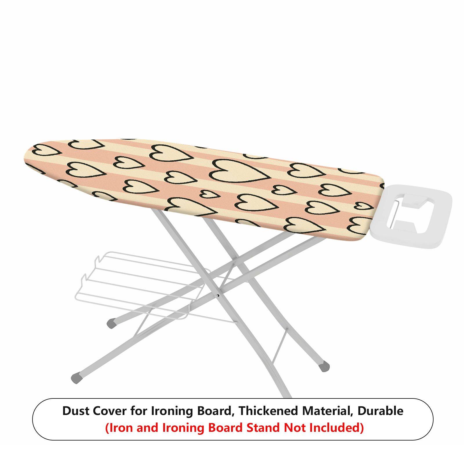 1-Piece Heart Pattern Love Striped  Ironing Board Cover, Universal Size, Without Board
