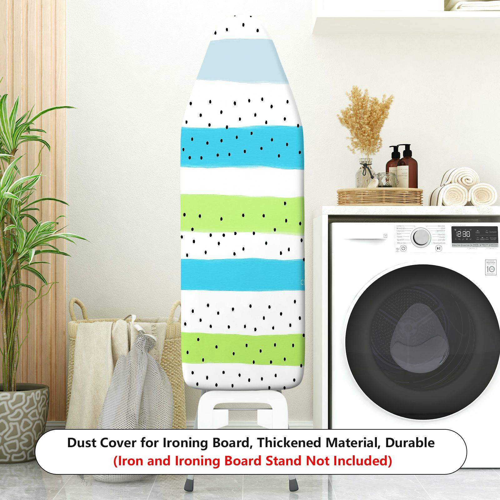 1-Piece Striped Dotted Colorful  Ironing Board Cover, Universal Size, Without Board