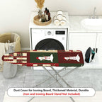 1-Piece Snowman Christmas Patchwork  Ironing Board Cover, Universal Size, Without Board