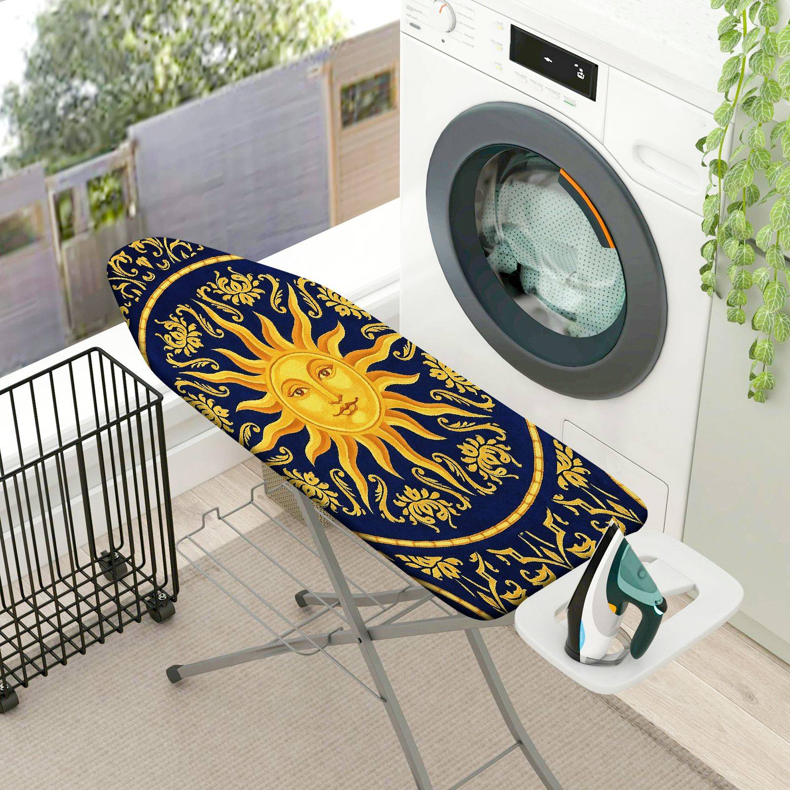 1-Piece Sun Moon Star  Ironing Board Cover, Universal Size, Without Board