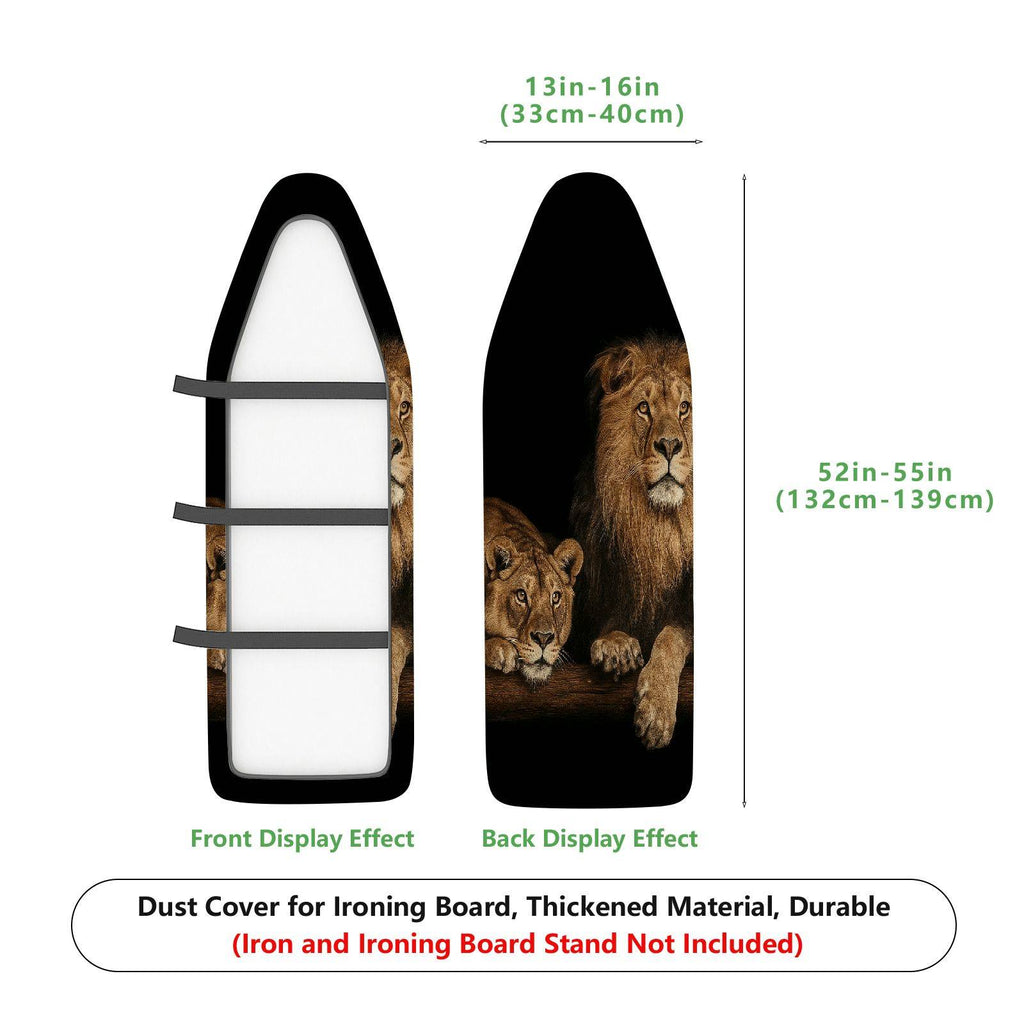 1-Piece Lion Pattern Animal Wildlife  Ironing Board Cover, Universal Size, Without Board