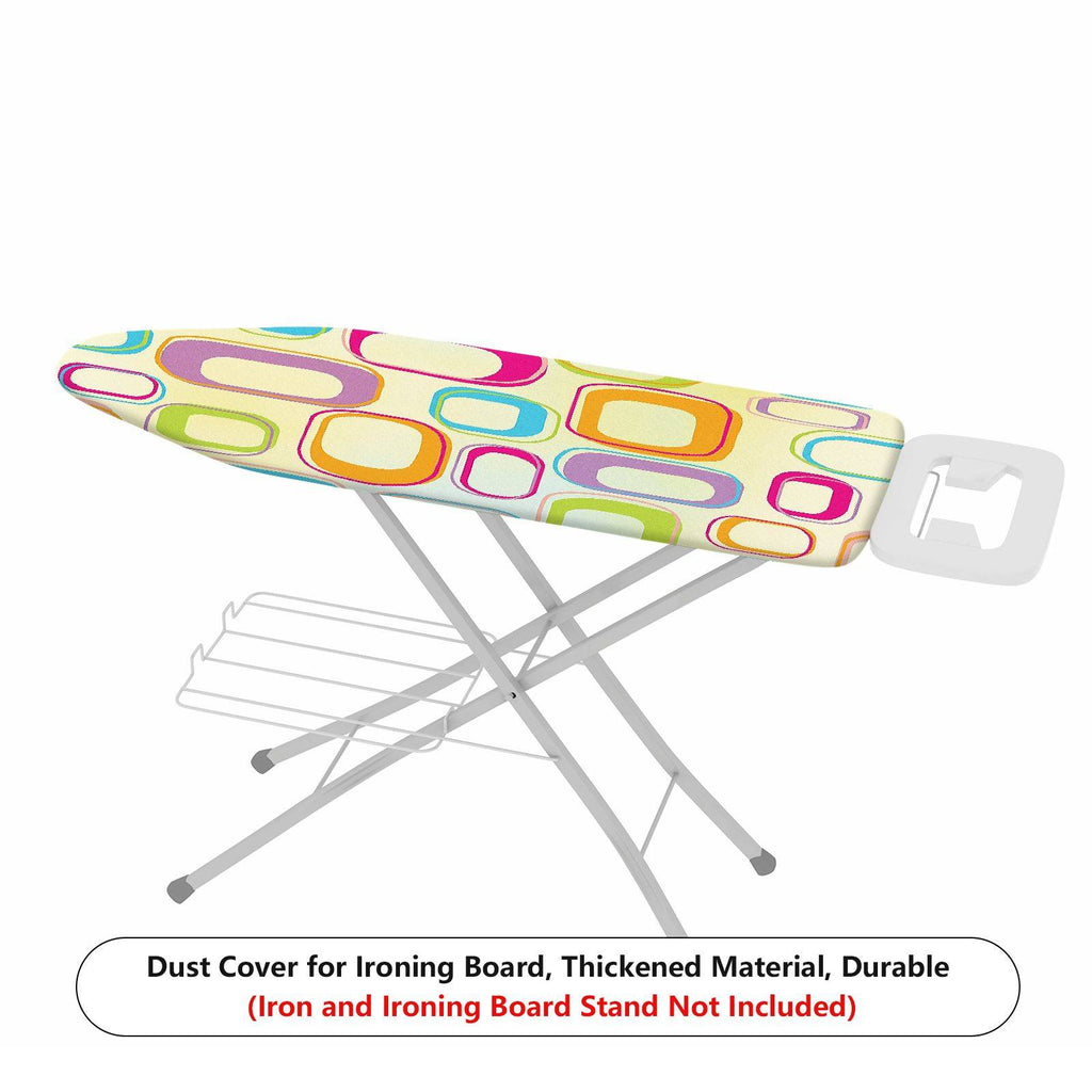 1-Piece Geometric Colorful Retro  Ironing Board Cover, Universal Size, Without Board