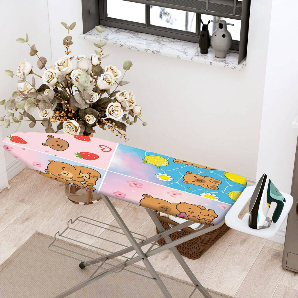 1-Piece Bear Strawberry Lemon  Ironing Board Cover, Universal Size, Without Board