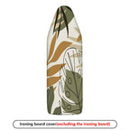 1-Piece Tropical Leaf Abstract Art Green  Ironing Board Cover, Universal Size, Without Board