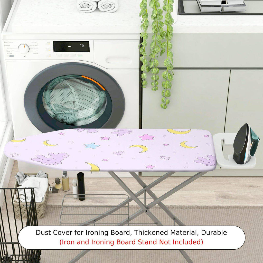 1-Piece Moon Star Rabbit  Ironing Board Cover, Universal Size, Without Board