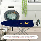 1-Piece Starry Night Blue Gold Starry Sky  Ironing Board Cover, Universal Size, Without Board