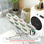 1-Piece Christmas Trees Stars Bows  Ironing Board Cover, Universal Size, Without Board