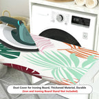 1-Piece Tropical Leaves Floral Nature  Ironing Board Cover, Universal Size, Without Board