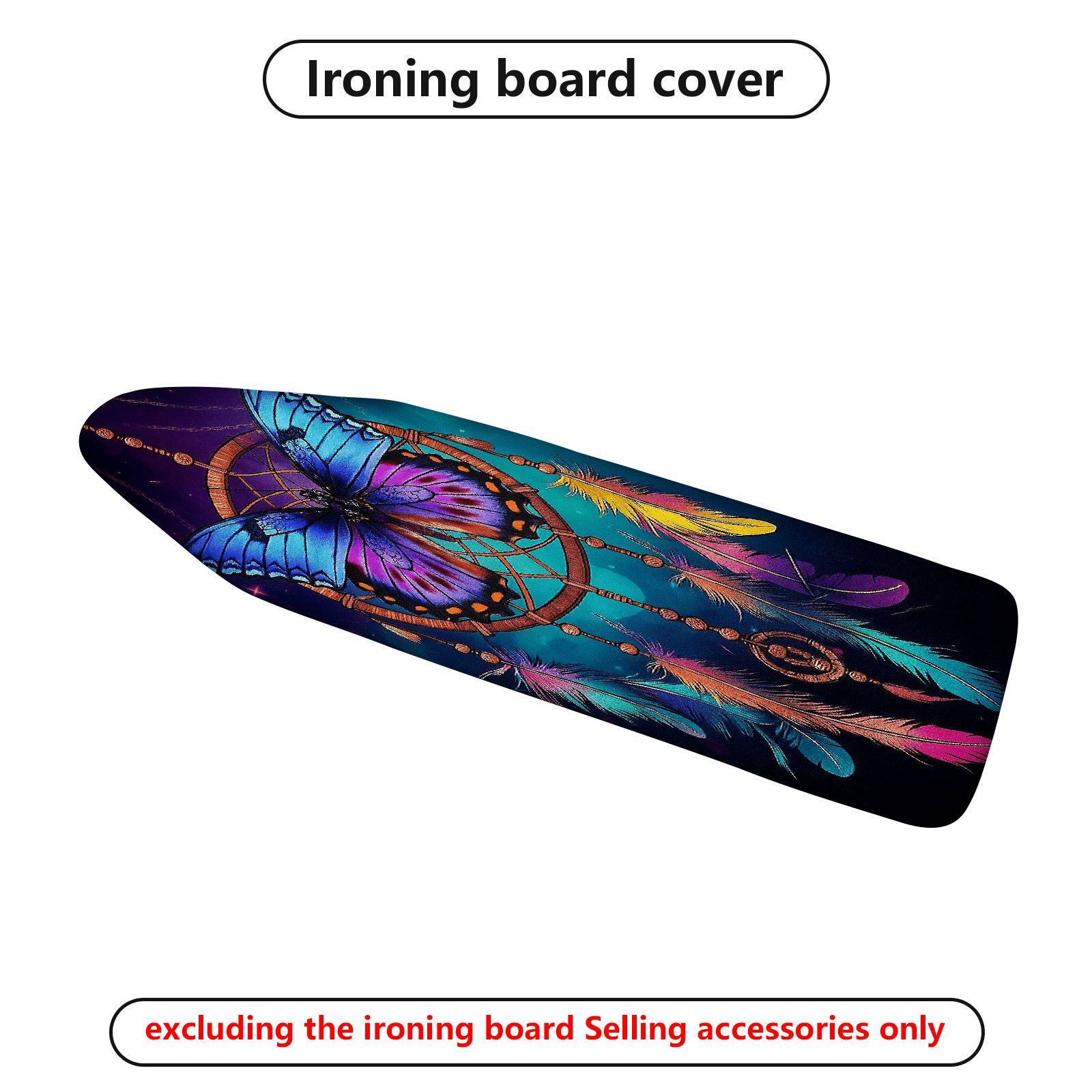 1-Piece Butterfly Feather Dreamcatcher  Ironing Board Cover, Universal Size, Without Board