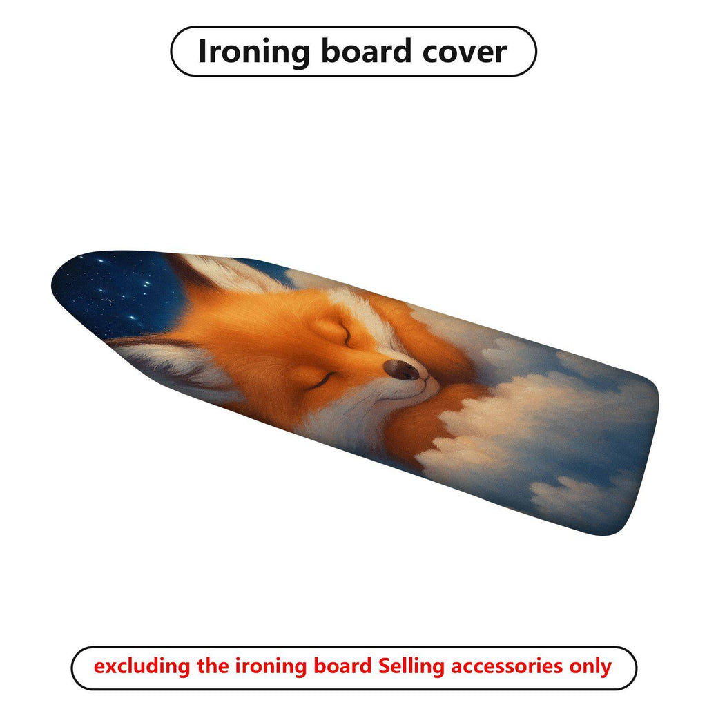 1-Piece Sleepy Fox Starry  Ironing Board Cover, Universal Size, Without Board