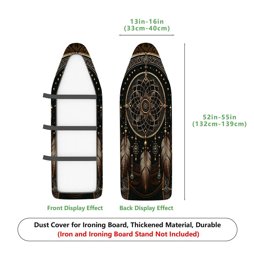 1-Piece Dreamcatcher Mandala Feather  Ironing Board Cover, Universal Size, Without Board