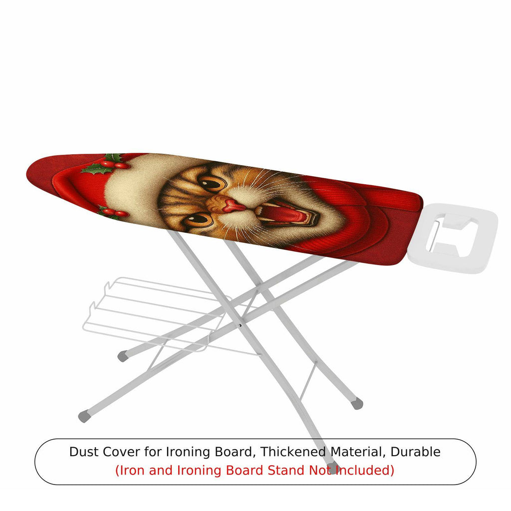 1-Piece Christmas Cat Festive  Ironing Board Cover, Universal Size, Without Board