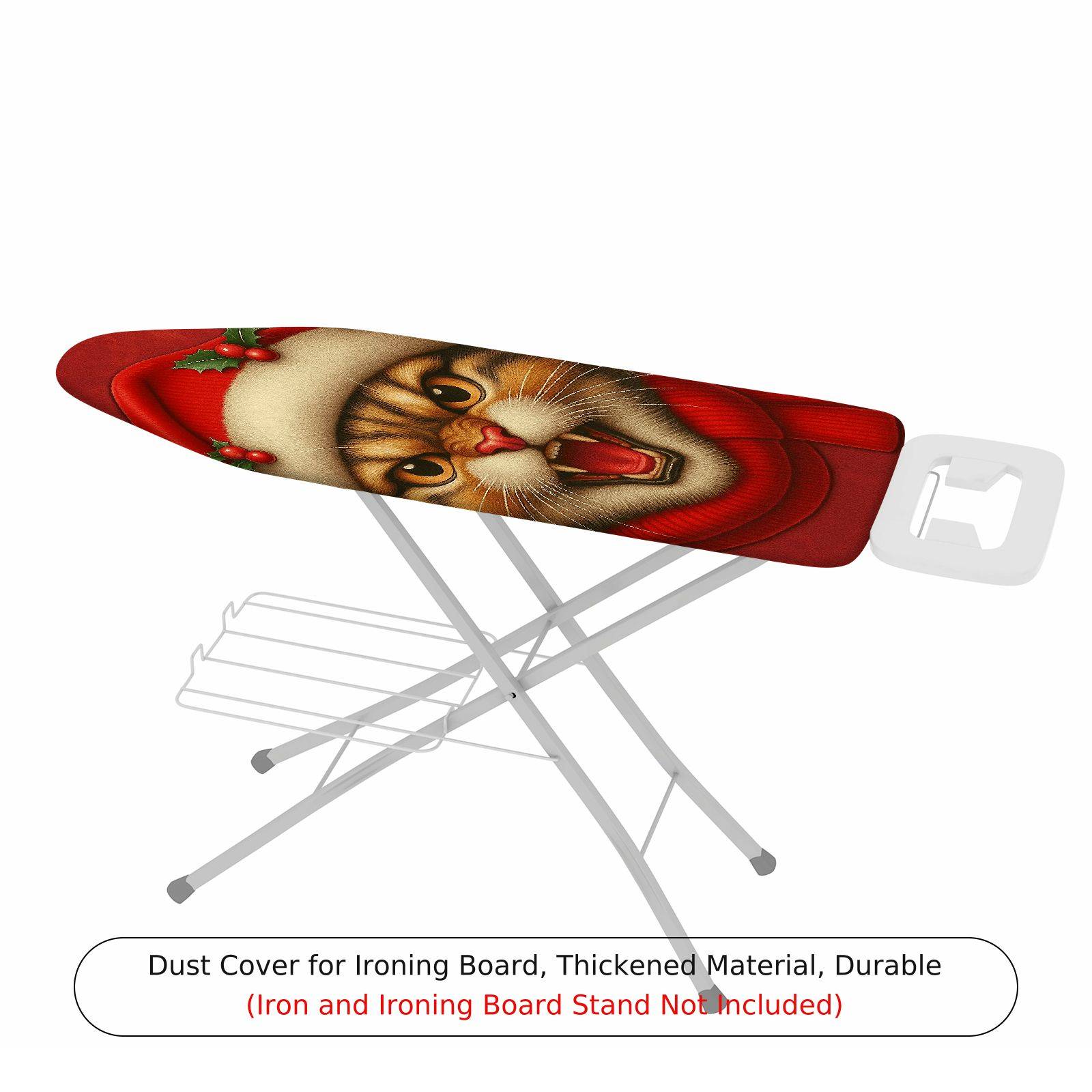 1-Piece Christmas Cat Festive  Ironing Board Cover, Universal Size, Without Board