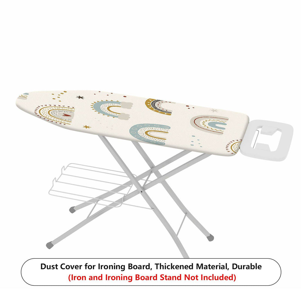 1-Piece rainbow colorful stars clouds  Ironing Board Cover, Universal Size, Without Board