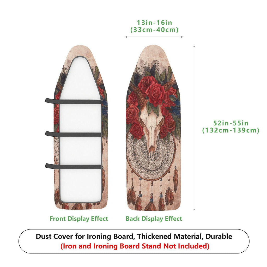 1-Piece Skull Flower Dreamcatcher  Ironing Board Cover, Universal Size, Without Board